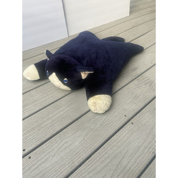 VTG My Slumber Mate Black & White Cat Plush Pillow Rare 23" Walmart Exclusive - Picture 8 of 16